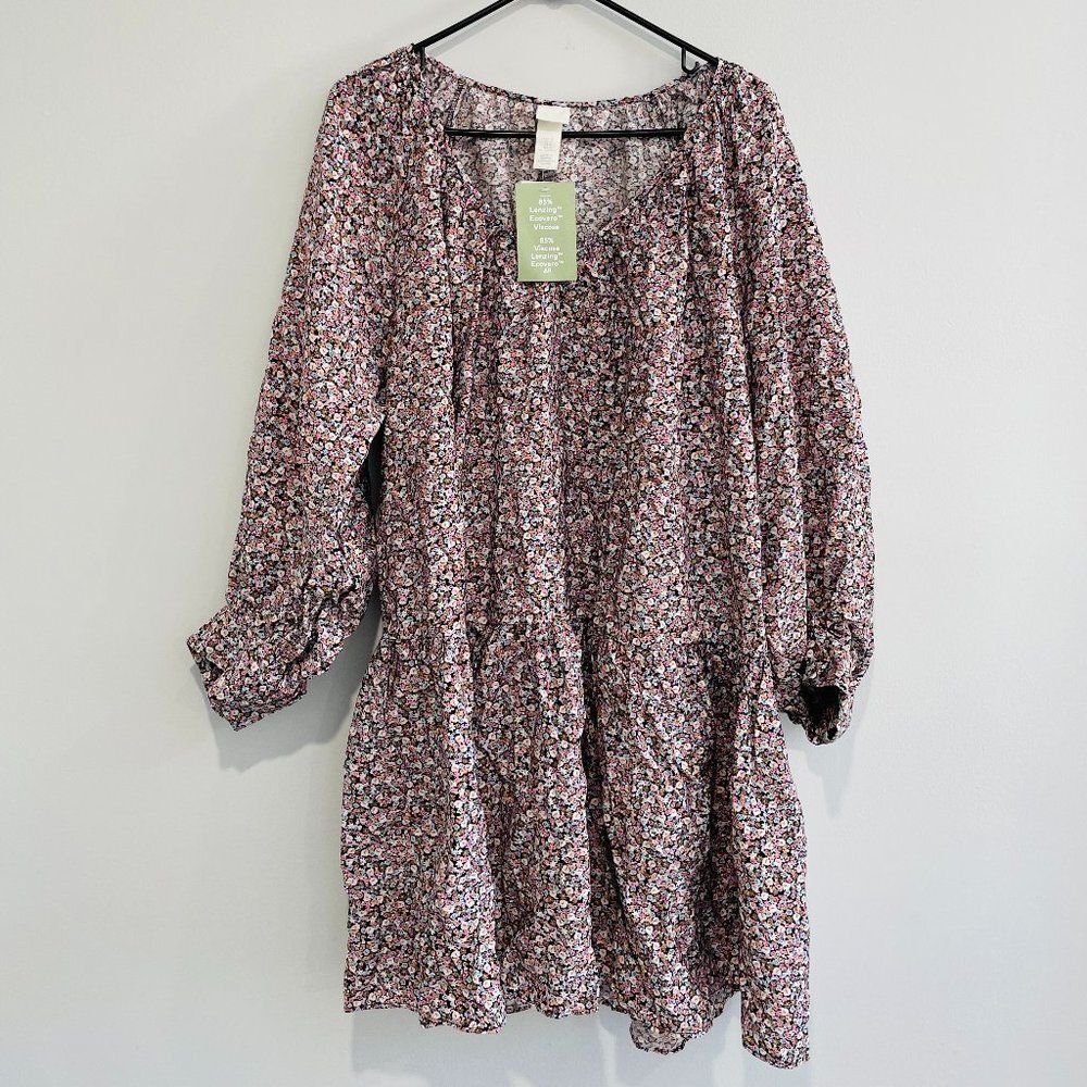 H&M Women's Floral Blouse Size M, BNWT - Picture 1 of 8